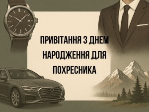 Привітання з днем народження дорослому хрещенику